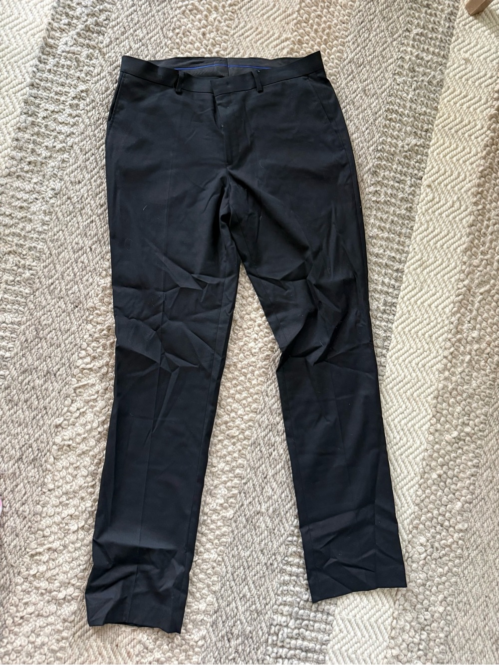 Apt. 9 Men's Black Dress Pants - Straight 34”x34” flat front